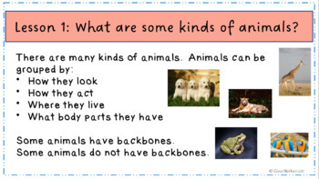 Animals and Plants Full PPT Unit Lessons by Sensational Science Stars