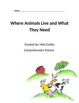 Preview of Animals and Their Habitats- 8 Lesson Science Unit- Workbook and Test