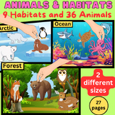 Animals and Their Habitats Matching Activity | Where is My