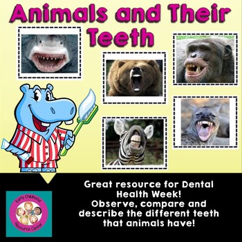 Animals and Their Teeth Cards by Early Childhood Resource Center