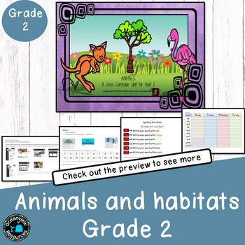 Preview of Animals and their habitats for lower primary students-  the Gruffalo 