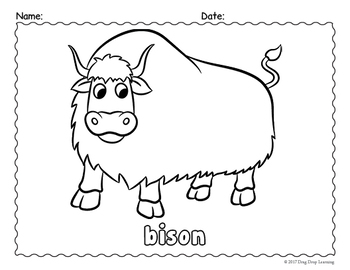 animals at the zoo coloring pages by drag drop learning tpt