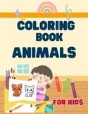 Animals coloring book for kids age 1-3