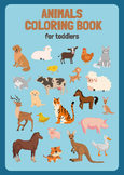 Animals coloring book for toddlers