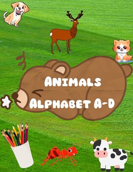 Preview of Animals coloring pages - 23 printable coloring pages Alphabet  A-D