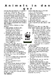 Animals in Danger (Pandas): Problems, Solutions.