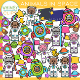 Animals in Space Clip Art