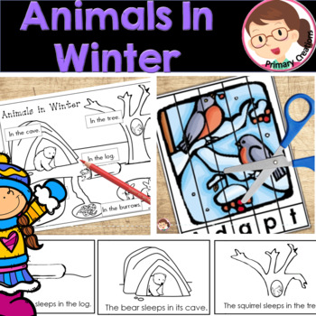 Preview of Animals in Winter Preschool and PreK Literacy Activities