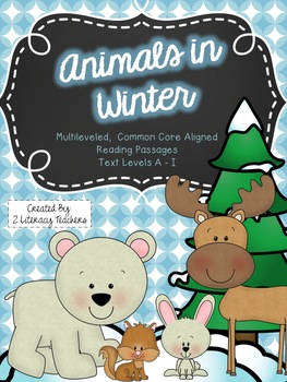 Preview of Animals in Winter: CCSS Aligned Leveled Reading Passages and Activities