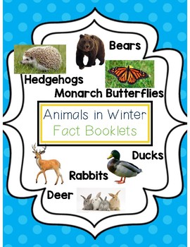 Preview of Animals in Winter Fact Booklets