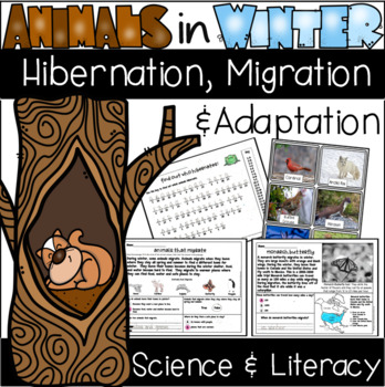 Preview of Animals in Winter: Hibernation, Migration, & Adaptation Science & Literacy Unit