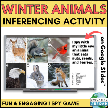 Preview of Animals in Winter I Spy Inference Game for Speech and Language Development