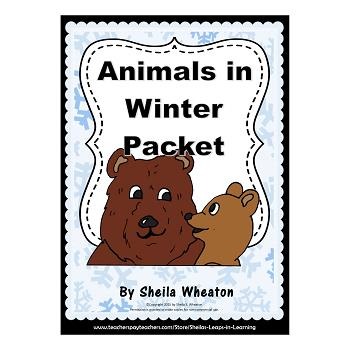 Preview of Animals in Winter Packet: Featuring a Lift-the-Flap Book for Students!