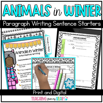 Preview of Animals in Winter Report | Hibernating Animals Paragraph Writing & Crafts