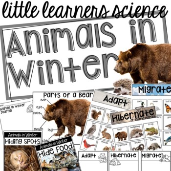 Preview of Animals in Winter -  - Science for Little Learners (preschool, pre-k, & kinder)