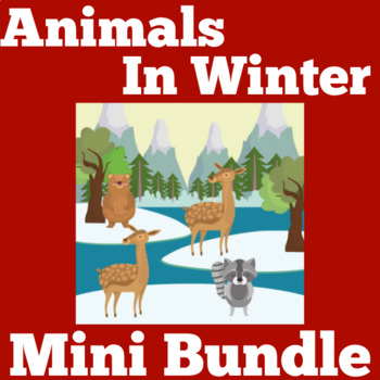 Animals in winter for preschool