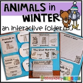 Animals in Winter nonfiction interactive notebook folder