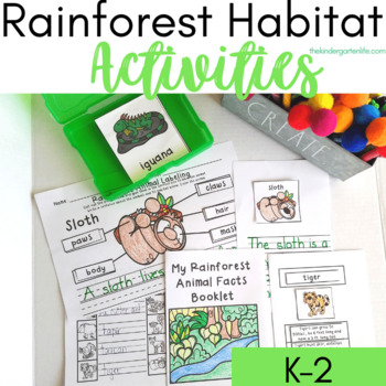 Preview of Rainforest Animals Habitat Activities