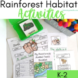 Rainforest Animals Habitat Activities