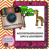 Animals of Kenya Country Study | FREE using Instagram template