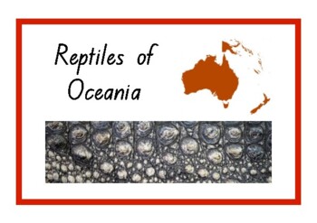 Preview of Animals of Oceania / Australasia - Reptiles by Kids of the World