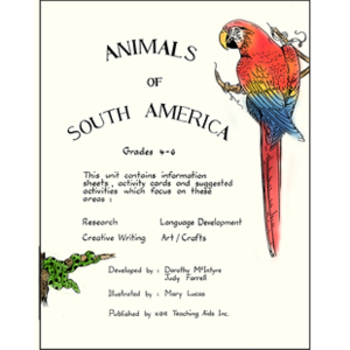 Preview of ANIMALS OF SOUTH AMERICA Gr. 4-6
