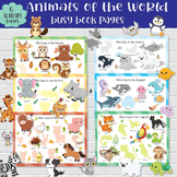 Animals of the World  Book Pages for Kids. Toddler Learnin