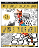 Animals of the World : Coloring Book