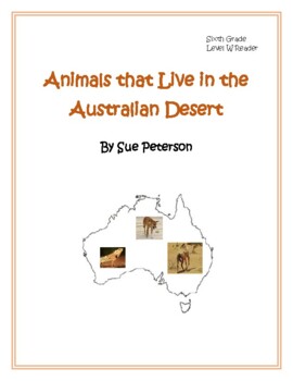 Preview of Animals that Live in the Australian Desert