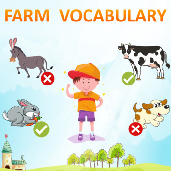 Preview of Animals vocabulary. German lesson presentation to the topic Auf dem Bauernhof