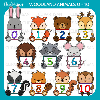 Download Animals With Numbers Clip Art Bundle 0 20 By Clipartisan Tpt