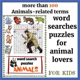 word find - Word Search Puzzles - feature Animals words
