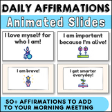 Animated Daily Affirmation Slides for Morning Meeting | Ed