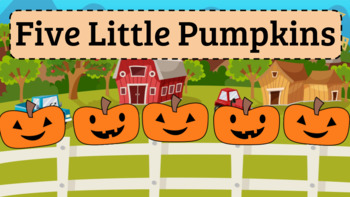 Preview of Animated Five Little Pumpkins PowerPoint (with Editable Poem)