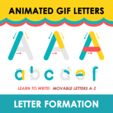 Animated GIF Letters, Letter Formation, Tracing Alphabets,