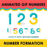 Animated GIF Numbers,  Number Tracing, Learn Numbers, TpT Sellers