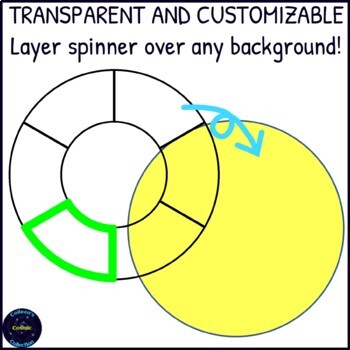 Single Ring Wheel Spinner GIFs - 6 Sections