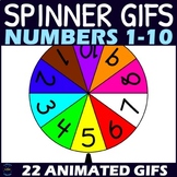 Animated GIF Spinners Clipart – Numbers 1-10