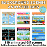 Animated Gifs Backgrounds | Boom cards Clipart for commercial use #touchdown22