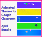 Animated Google Classroom Headers (April) Banners - Distan