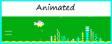 Animated Google Classroom Headers (Aquarium) Banners - Dis