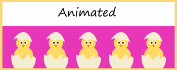 Preview of Animated Google Classroom Headers (Baby Chicks) Banners - Distance Learning