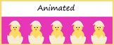 Animated Google Classroom Headers (Baby Chicks) Banners - 