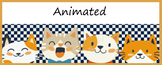 Animated Google Classroom Headers (Cats!) Banners - Distan