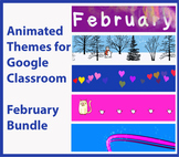 Animated Google Classroom Headers (February) Banners - Dis
