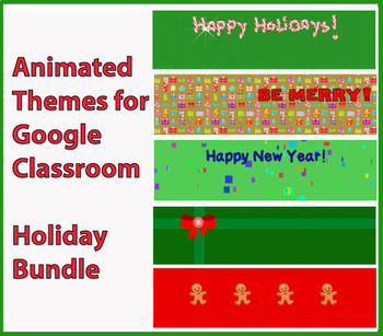 Google Classroom Animated Headers Holiday