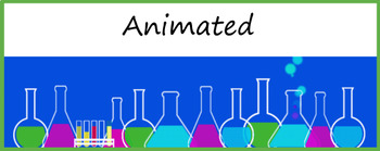 Preview of Animated Google Classroom Headers (Science Class) Banners - Distance Learning
