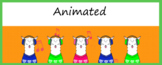 Animated Google Classroom Headers (Winter Llamas) Banners 