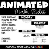 Animated Google Math Slides for Distance Learning