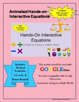 Preview of Animated Hands-On Interactive Equations